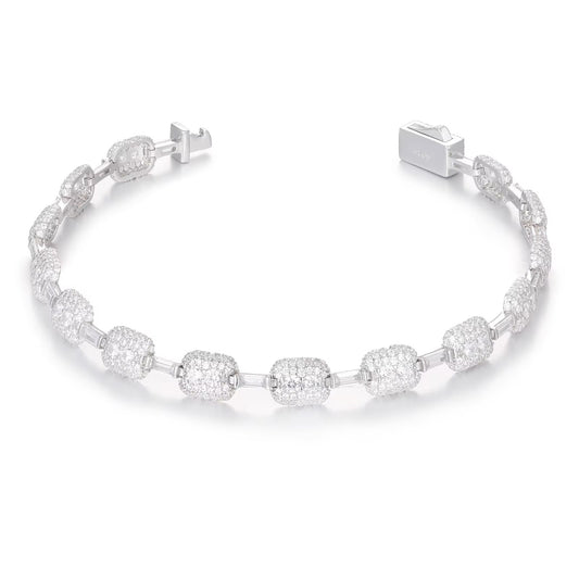 Connected Iced out VVS Moissanite Bracelet